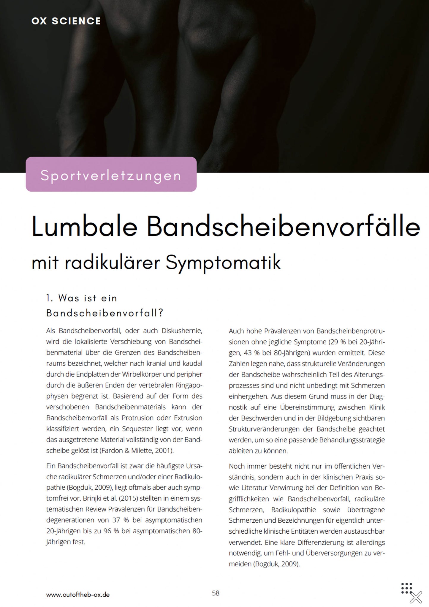 OX Guide »Verletzungen im Sport«