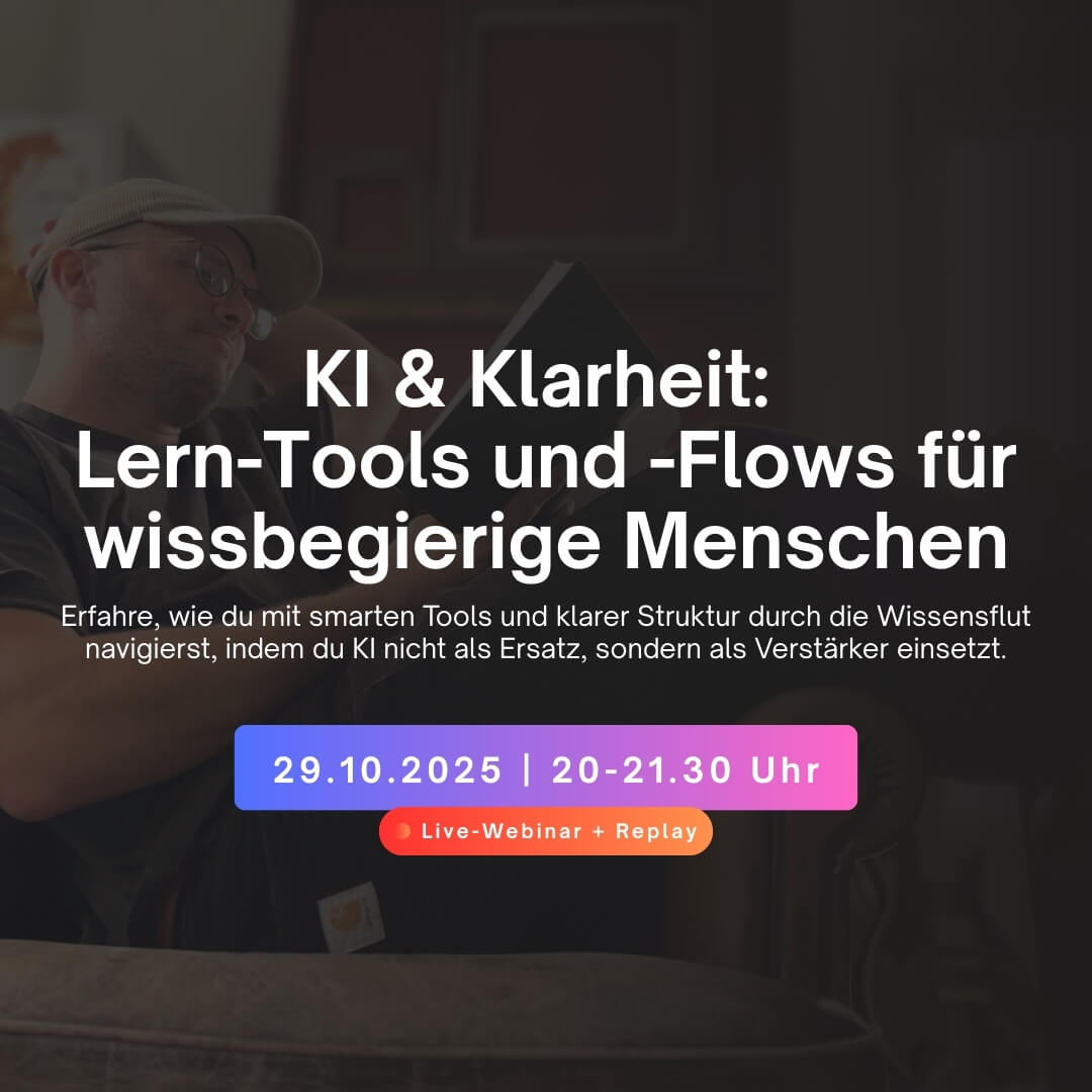 KI & Klarheit - Live-Webinar (29.10.,20:00 - 21:30)